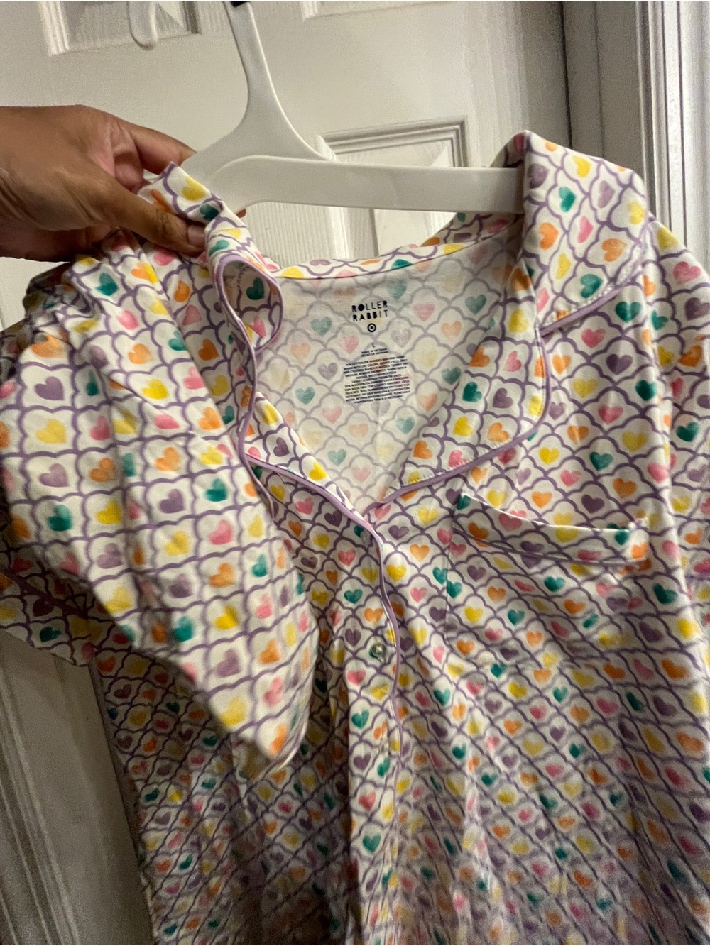 Roller Rabbit heart print matching pajama set - Picture 4 of 5